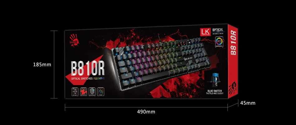 Игровая клавиатура Bloody B810R с RGB-подсветкой