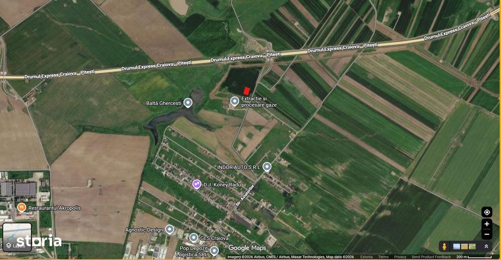 Teren Intravilan construibil 1.000mp - zona Ghercești/Craiova