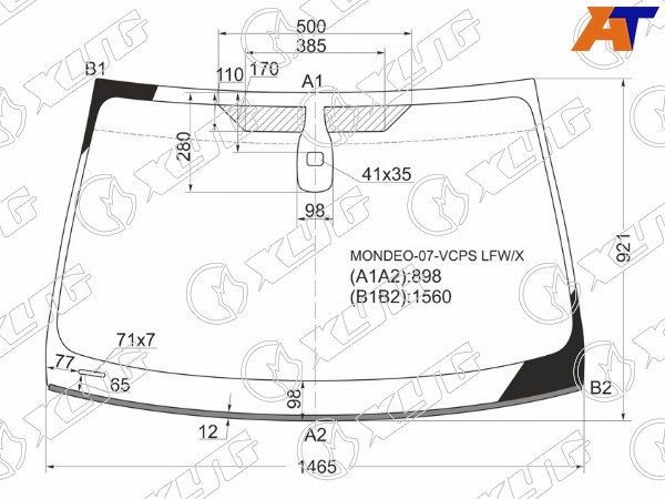 Стекло лобовое + дд FORD MONDEO 4/5D 09-13 Ford Mondeo