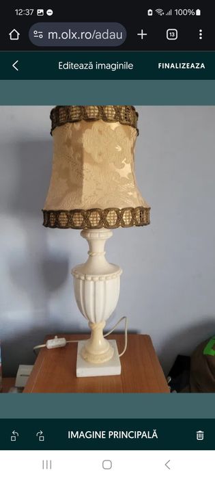 Lanterna veioza marmura