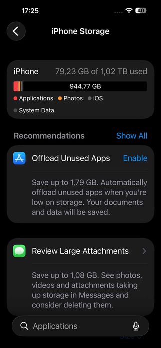 iPhone 14 Pro Max 1TB Space Black със зарядно и калъф