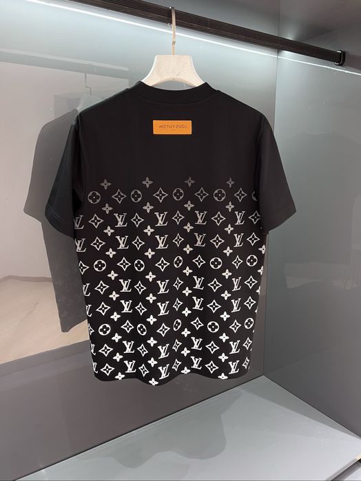 Tricou Louis Vuitton Monogram Negru !!! Bumbac 100 % Premium