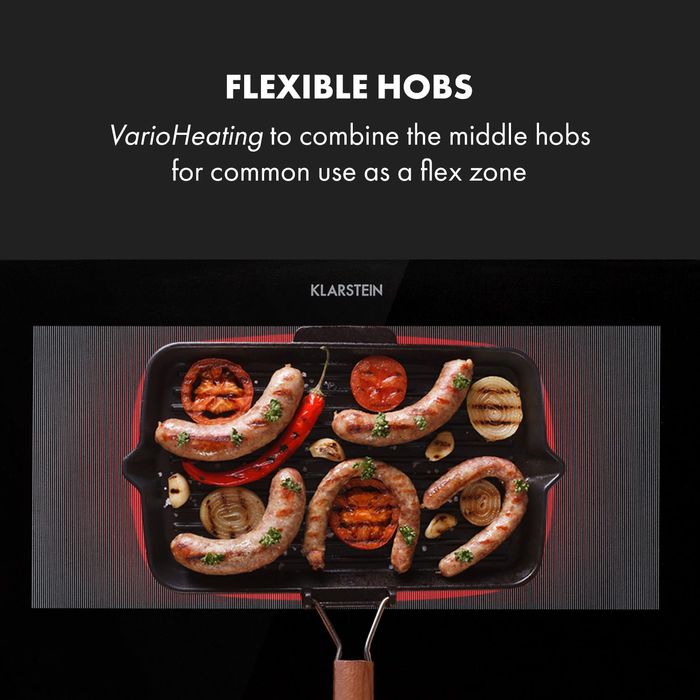 Индукционен плот за вграждане с 4 зони Klarstein Delicatessa 90см Slim