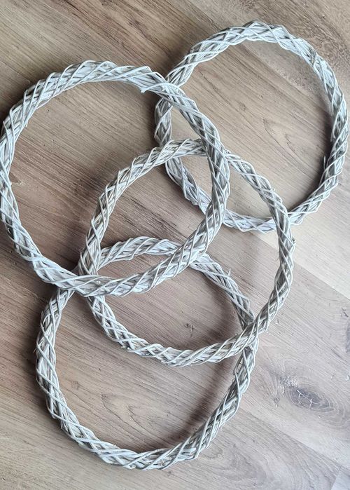 Set 44 coronițe din nuiele cu efect chiciură – decor / DIY / handmade