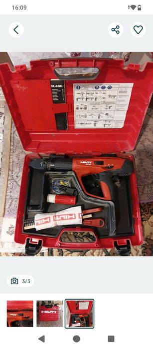 Pistol de HILTI de bătut cuie în ciment