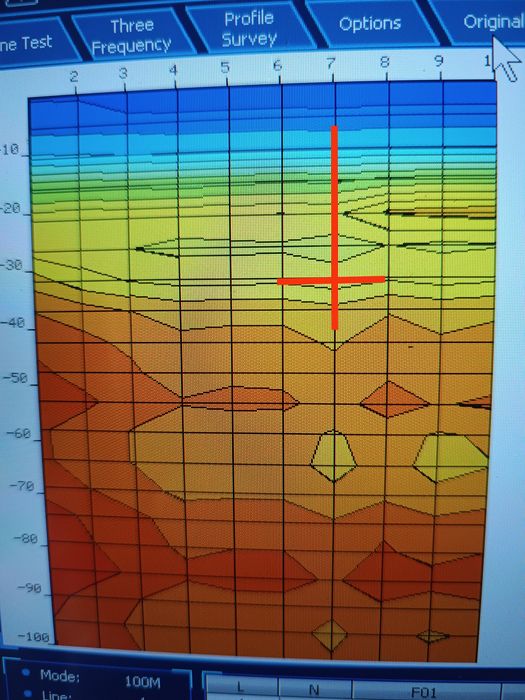 Геофизично проучване на терени с георадар за откриване на вода.