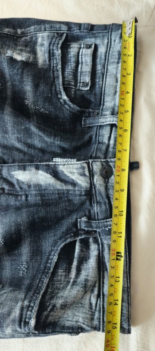 Blugi bărbați DSquared2 Distressed Paint Splatter – Mărimea 46 (Made in Italy)