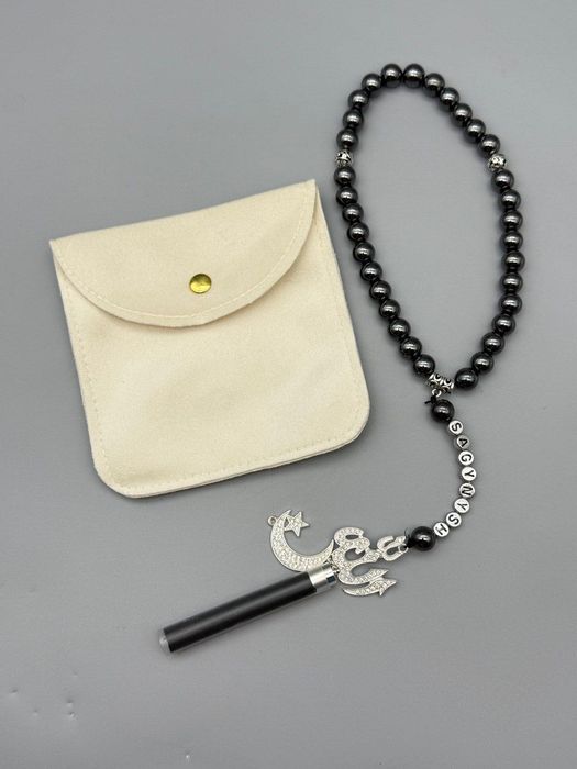 Именные четки с подарочным мешечком