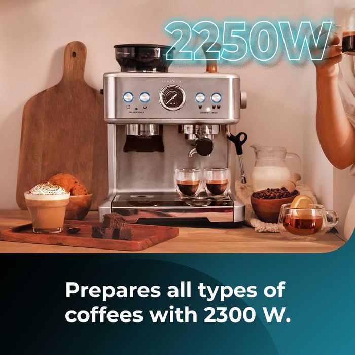 Еспресо кафемашина с мелачка Cecotec Barista Maestro 2250W 20 Bar