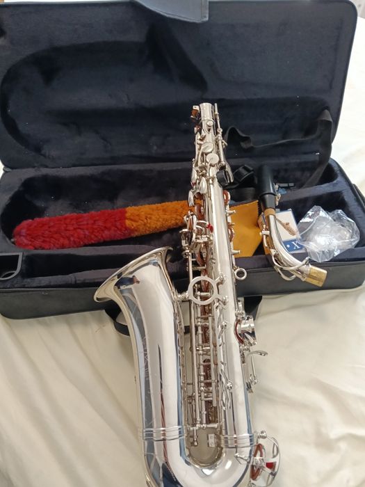 Saxofon Argintiu Lade