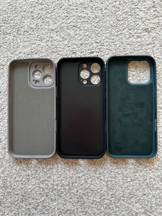 Set 3 huse iPhone 16 Pro Max