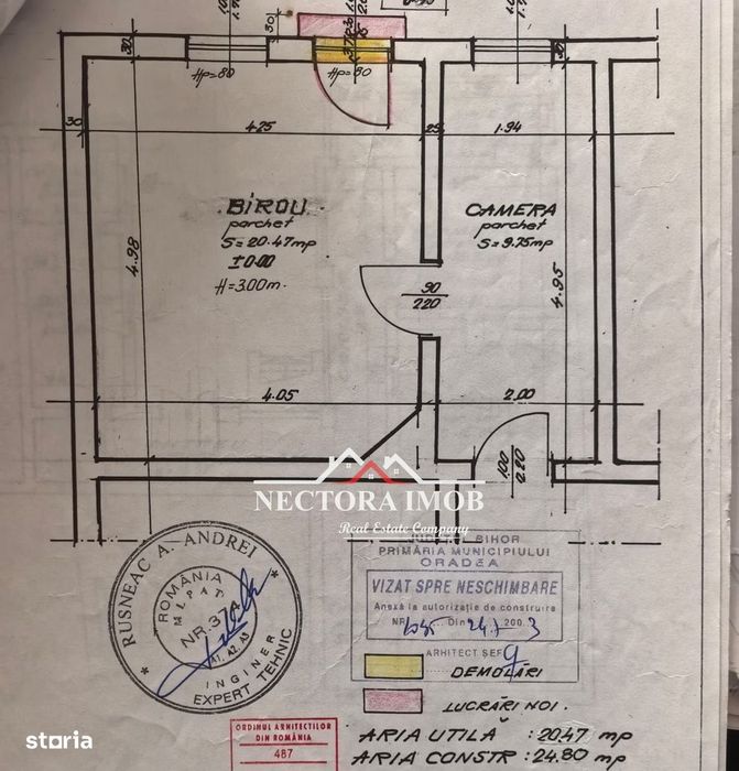 NECTORA IMOB-Spatiu comercial cu 2 camere,Zona OMV-Prima Shops Decebal
