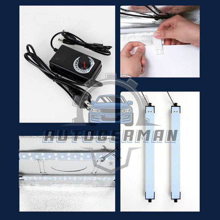 Професионална фото кутия 100см фотобокс комплект с осветление 3 фона