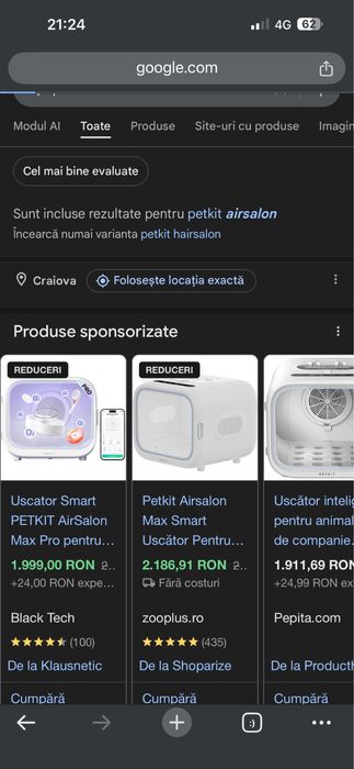 PETKIT Airsalon max smart Uscator pisica/catel