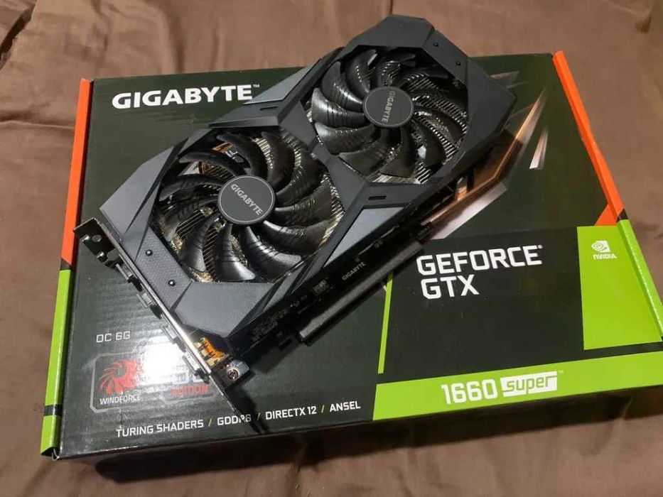 Видеокарти Gigabyte GeForce GTX 1660 SUPER D6 6GB Нови , 24м гаранция