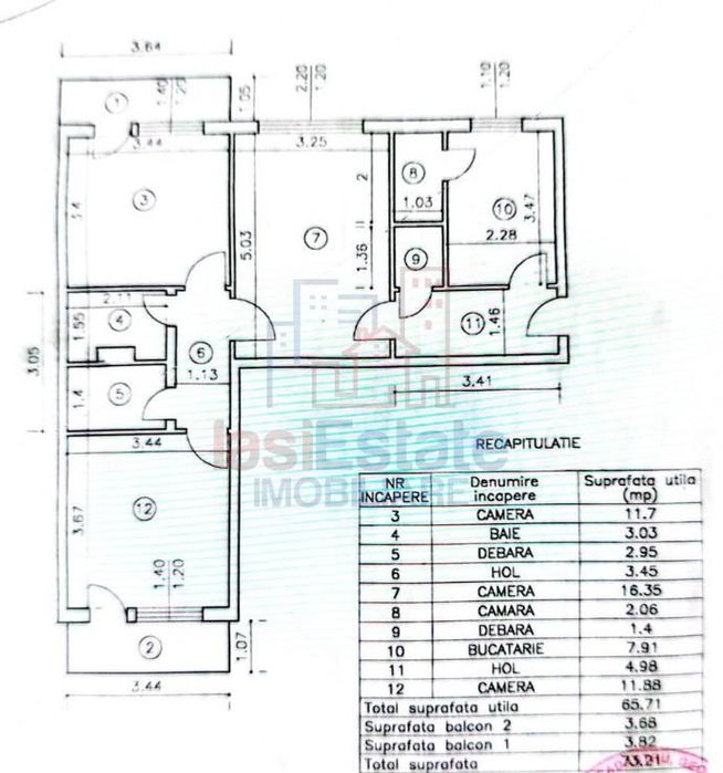 Apartament 3 camere zona Podu Ros bulevard