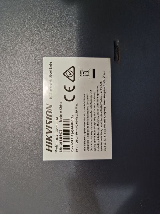 Switch Hikvision 16 porturi
16 Port Gigabit Unmanaged