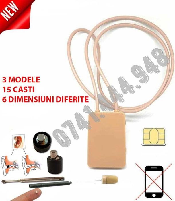 Cutiuta GSM cu magneti pe timpan - casti de copiat - sisteme de copiat