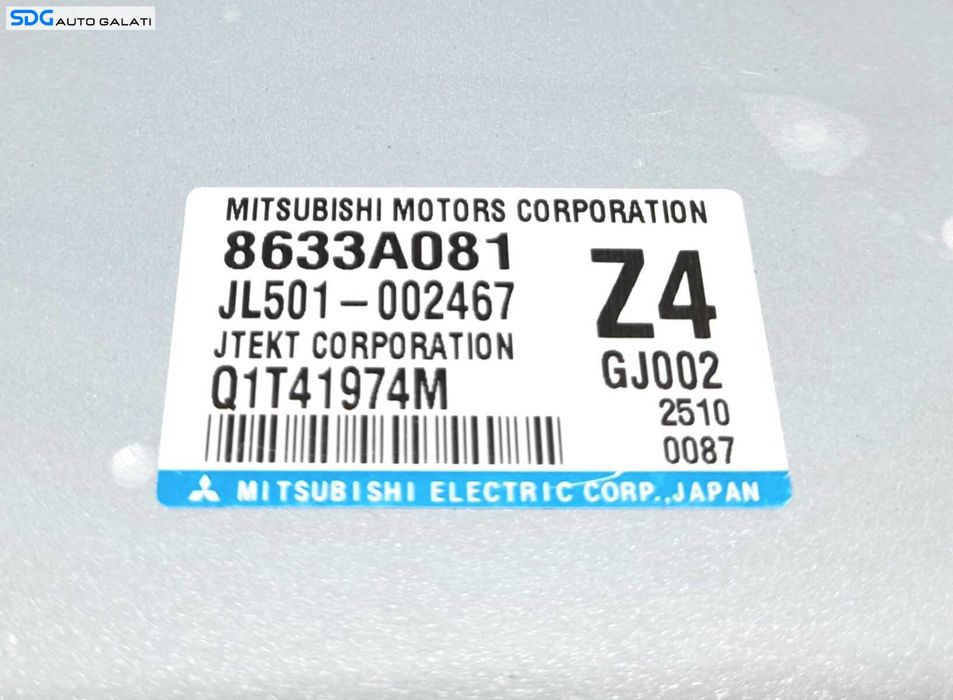 Unitate Modul Calculator De Pe Coloana Volan Servodirectie Mitsubishi ASX 2010 - 2019 Cod 8633A081 JL501-002467 Q1T41974M [N0271]