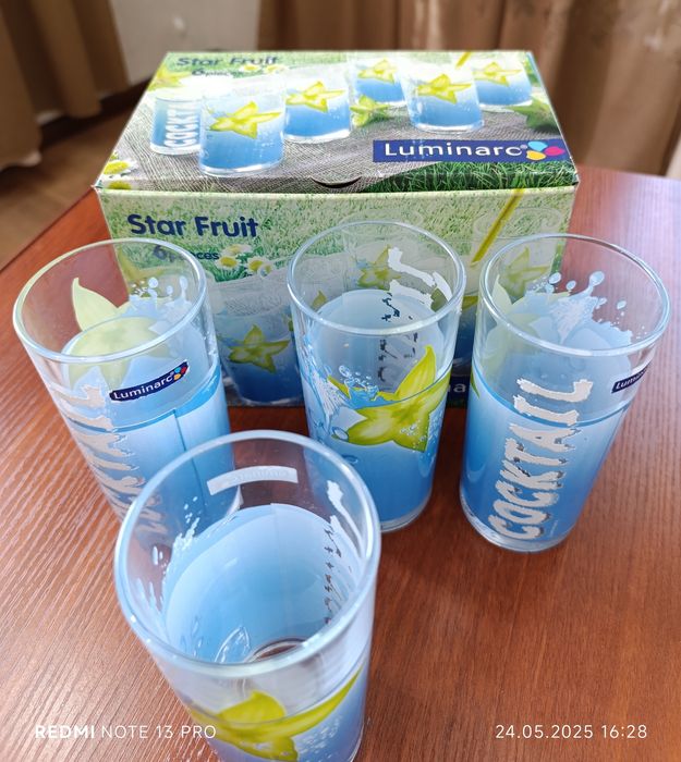 Стаканы Luminarc и рюмки на ножке