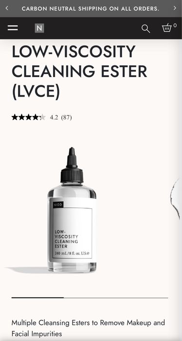 NIOD Low Viscosity cleaning ester