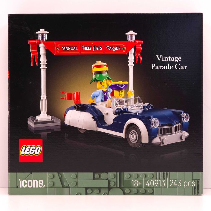 Vând LEGO Icons Vintage Parade Car (40913)[243 Piese] Set Complet, Cutie + Instrucțiuni