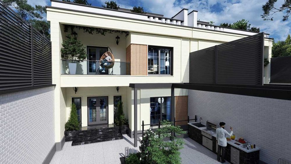 Премиальный HI-TECH дом Сергели  (Ханабад) в 4 уровня 512 кв.м