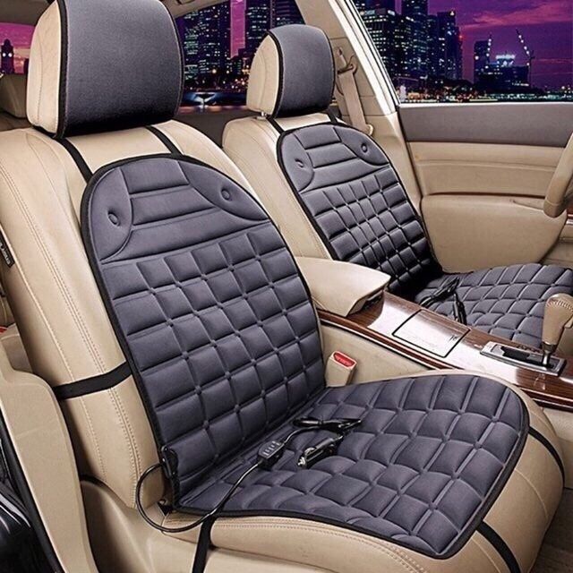 Нужная вещь зимой, накидка для подогрев сидений любого автомобиля