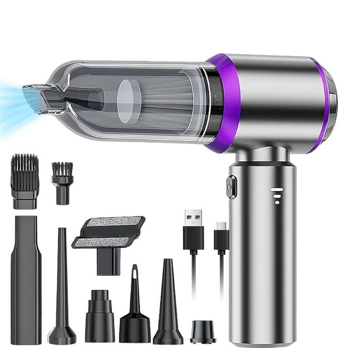 Aspirator cu încărcare rapidă,7 capete de aspirare și suflare