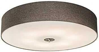 Qazqa - Модерна таванна лампа Country, вградена лампа с текстил за тав