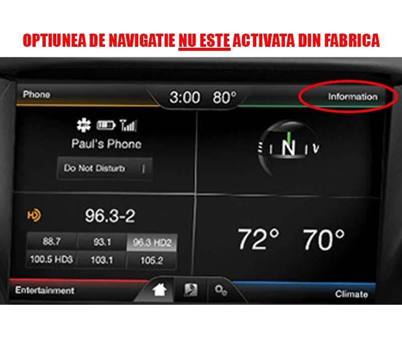 Card navigație 2025 Ford SYNC2 F12 Focus C-Max Kuga Mondeo S-Max