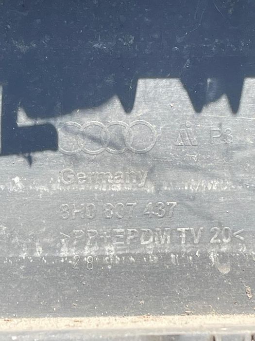 Bara Fata Audi A4 Cabrio Convertible 8H7, B6, 8He, B7 2002 - 2009 3.0 Bbj 8H0807437