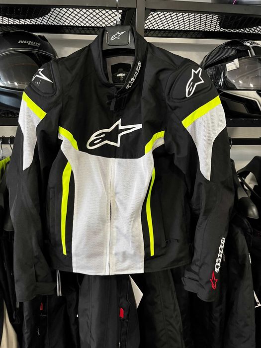 Лятно мото яке ALPINESTARS T-SPS AIR White /Fluo ,протектоири