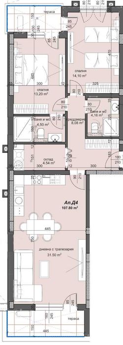 Продава се Тристаен апартамент в Пловдив, Тракия - 127 кв.м за 1536 €/кв.м - Снимка #1