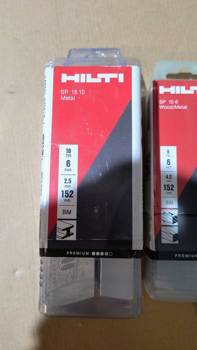 Hilti ножове за саблен трион и зеге