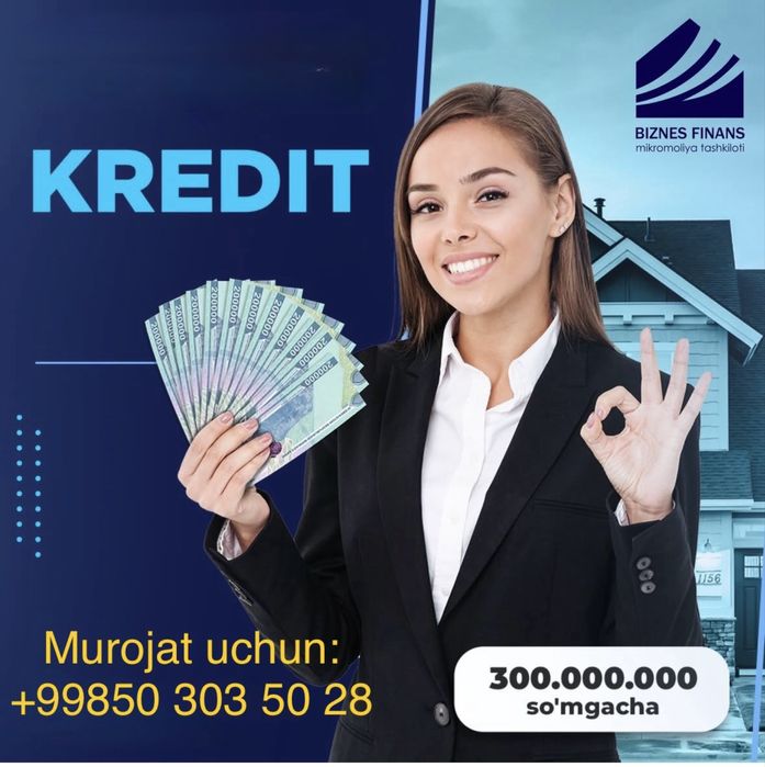 Тез ва ишончли накд пулда кредитлар.