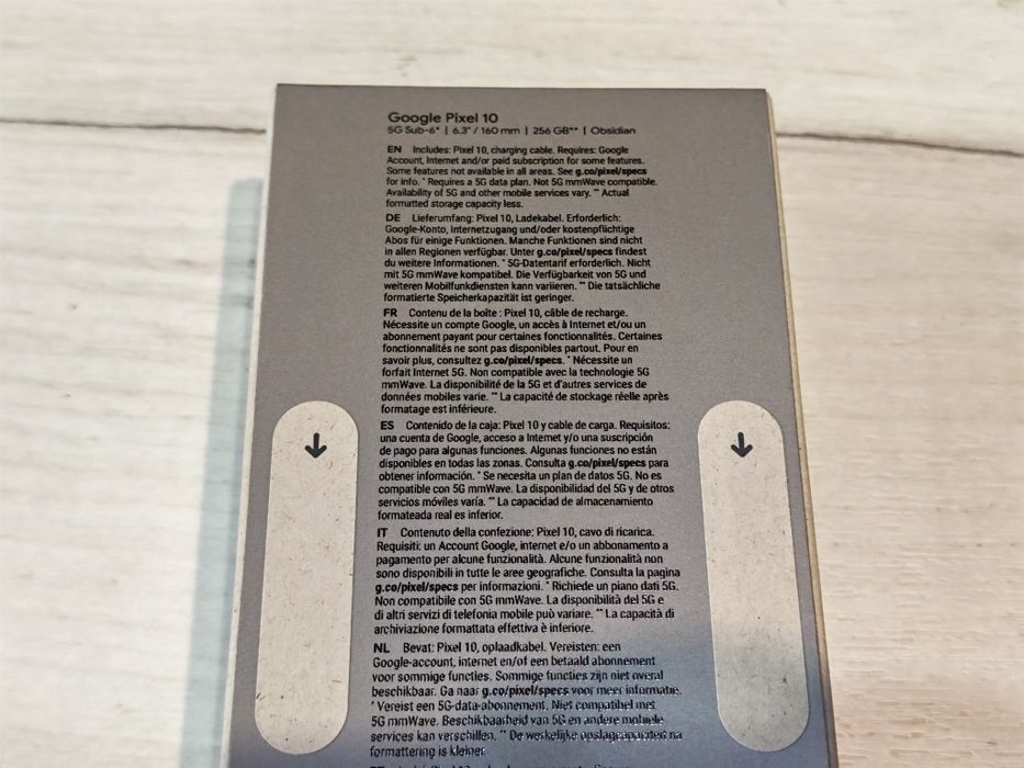 Чисто нов Google Pixel 10 5G 256 GB Obsidian 24 м гаранция