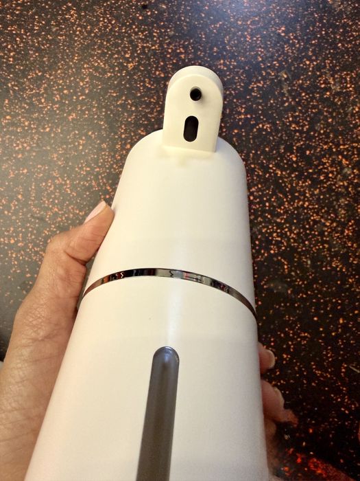 Dozator sapun automat alb cu senzor, USB-C, montaj perete/blat