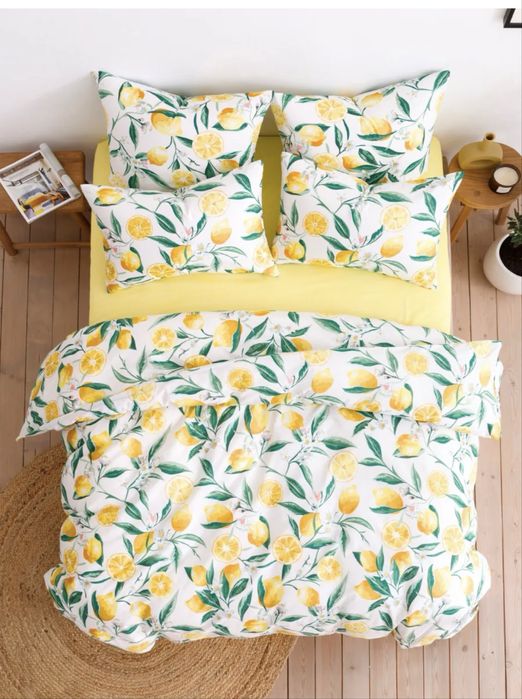 Постельное белье 1,5 спальное. Лимоны