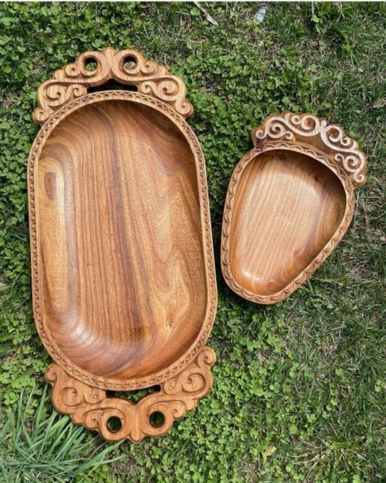 Астау ет табақ ағаш табақ қазақи ыдыстар кеселерде бар