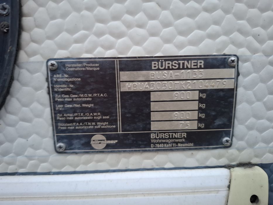 Rulota BURSTNER BUSA-1133 (2 paturi)