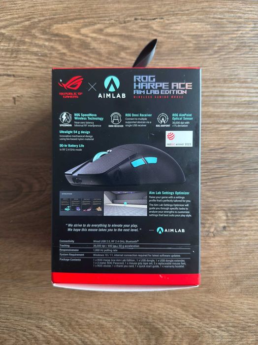 ROG Harpe Ace AIM Lab Edition Безжична Гейминг Мишка