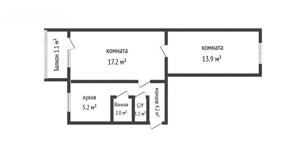 Продажа 2-комнатной квартиры