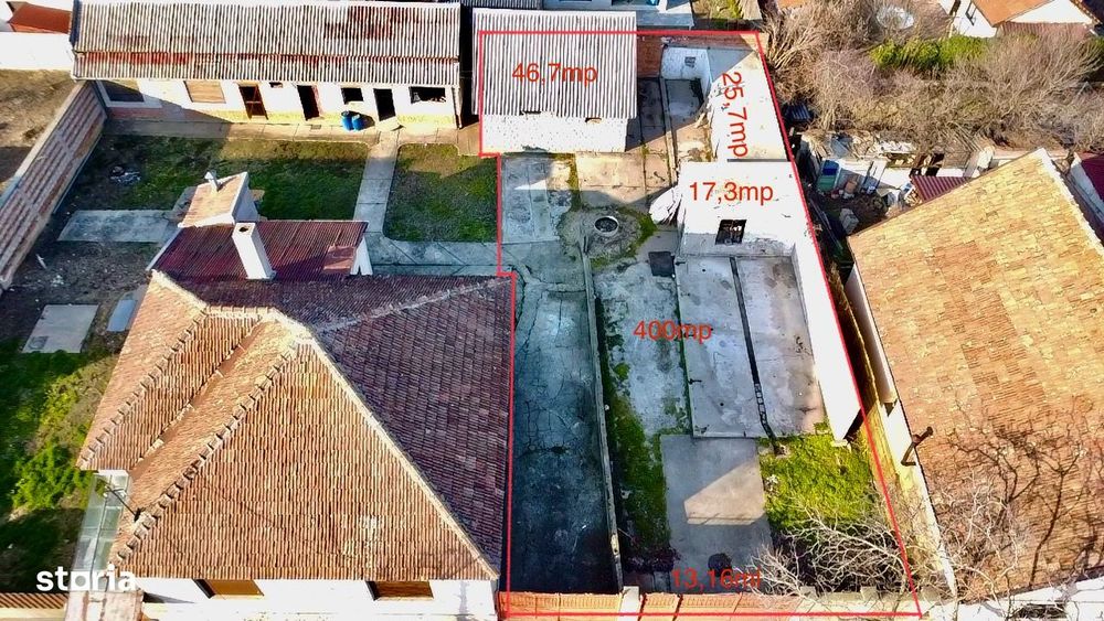 Teren de vânzare 400 mp Bujac FS 13,16ml cu potențial (intră pe anunț)
