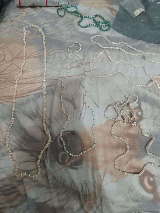 Бусы беруза Жемчуг речной СССР имитация янтарь