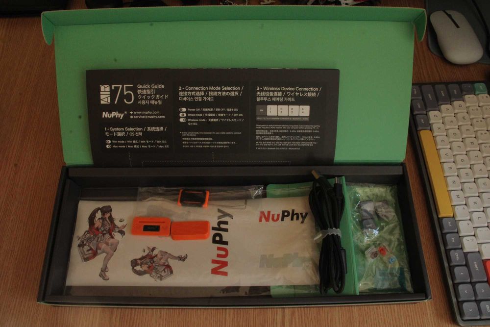 Tastatura mecanica Nuphy Air75 - switchuri Gateron Low-Profile Brown