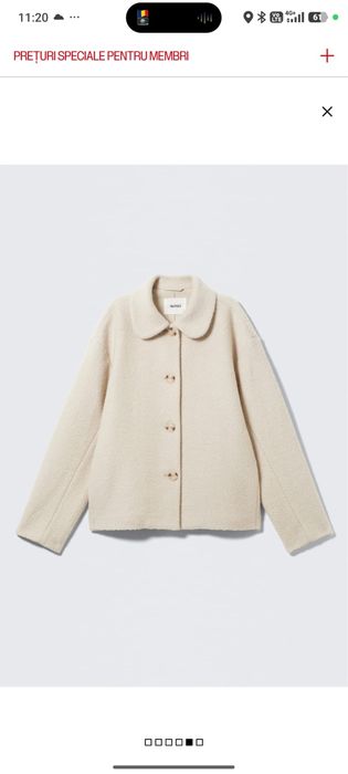 Vand  jacheta din amestec de lana