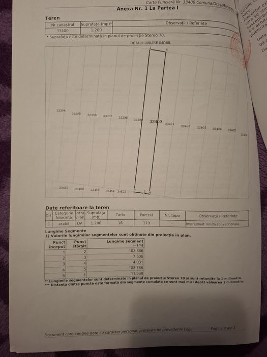 Vand teren intravilan 1200 mp situat in zona Metro