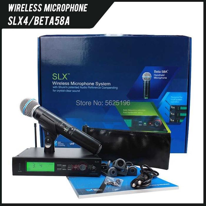 Sistem profesional microfon SHURE SM 58,wireless,valiza shure cadou!