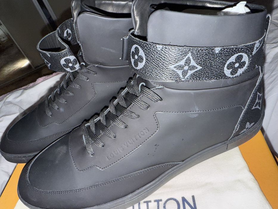 Louis Vuitton Monogram Eclipse Passenger High Top Sneakers 45